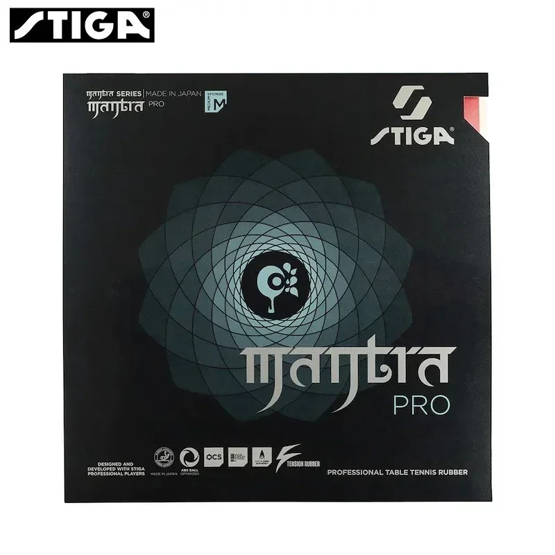 STIGA-MANTRA PRO Table Tennis Rubber Semi-Hollow Ping Pong Rubber AstrBalancing Pro M H XH Series Pimples-in Offensive