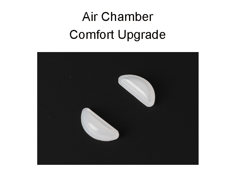 1000pcs(500pairs) Plastic Glasses Anti Slip Nose Pad Sticker Air Chamber Silicone Acetate Eyeglasses Height Increase Accessory