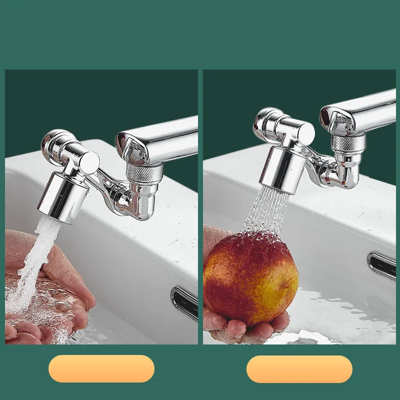 Universal 1080° Rotatable Faucet Aerator Extender Plastic Splash Filter Faucets Bubbler Nozzle Robotic Arm For Kitchen Bathroom 4