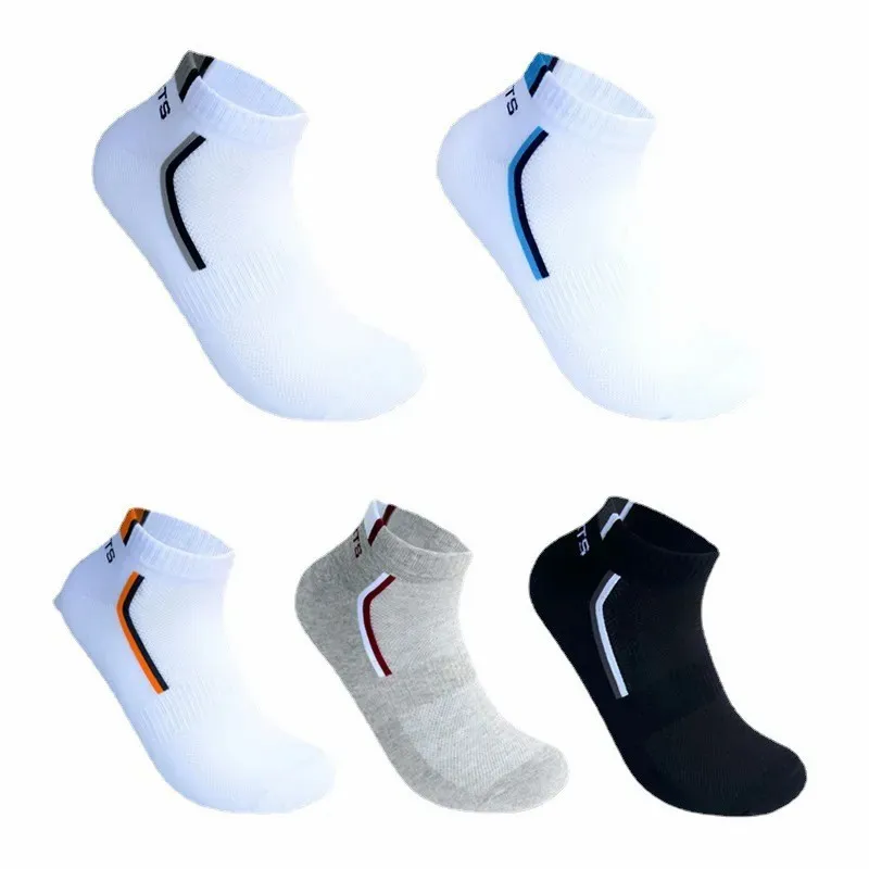 

Mesh Socks Men Socks 10 Breathable Short Casual Pieces=5 Pairs/lot Summer Cotton Sports Socks Absorb Sweat Ankle Socks Set Meias