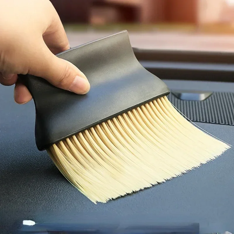 

Soft Nylon Car Air Conditioner Cleaner Brush Air Outlet Cleaning Brush Auto Detailing Brush Dust Keyboard Cleaning Tools