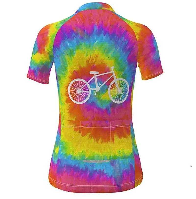 Ride Bike Women Short Sleeve Cycling Jersey Summer Bike Wear Clothing Breathable Triathlon MTB Jersey Maillot Ciclismo