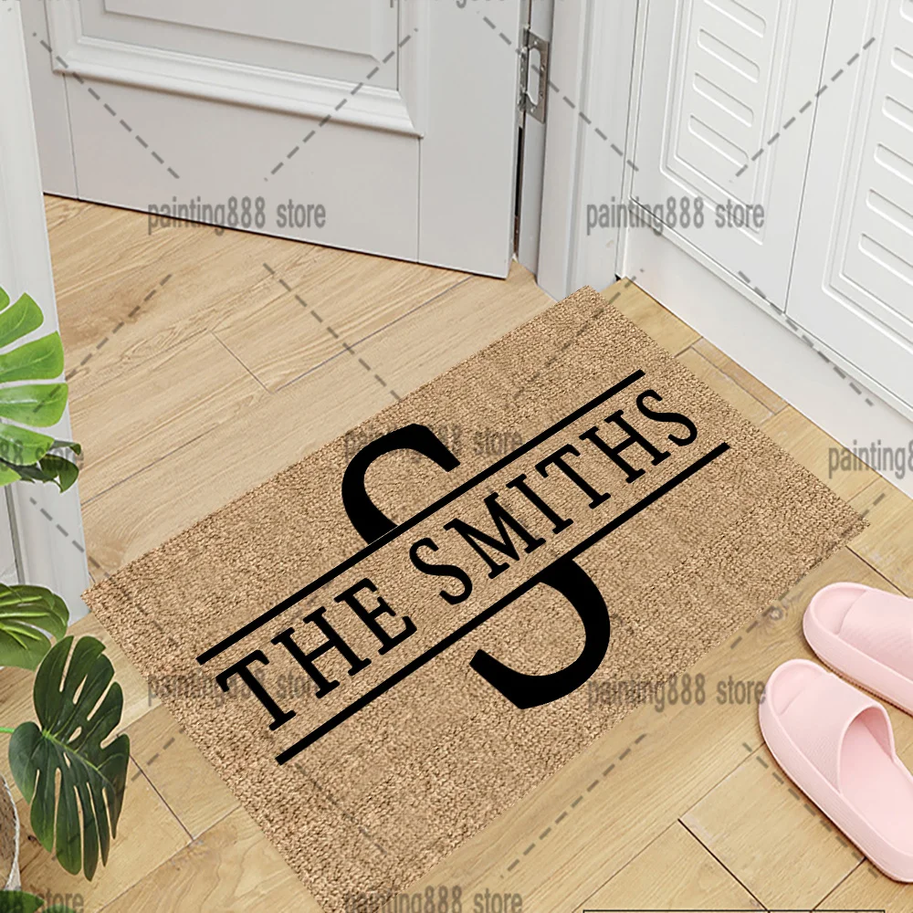 Front Door Mat Doormat Home Decoration Carpet Entrance Personalised Doormat With Name Rug Housewarming Gift floor mat fun doormat door mat