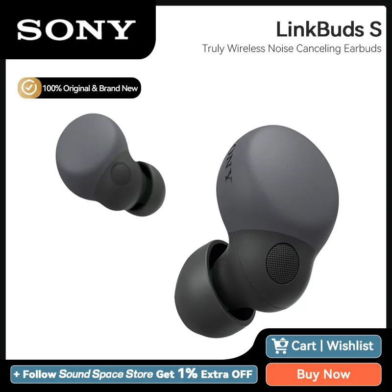 Sony Linkbuds S Wf-Ls900N Auricolari Veramente Wireless Con Cancellazione Del Rumore Auricolari Bluetooth 5.2 Hi-Res, Ldac, Ipx4,20 Ore Di Riproduzion