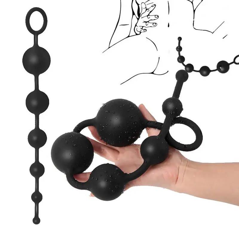 

Large Anal Beads Silicone Butt Plug Anal Balls Sex Products For Adults Erotic Toys For Woman Gay Men Anus Dilator Intimate Goods