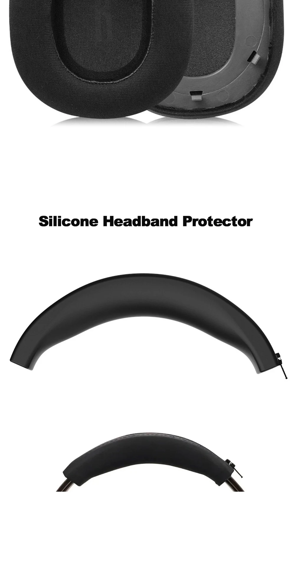 Earphone pads For BASEUS Bowie H1i replacement Earpads Mesh cloth Memory Covers Sponge Soft Protein