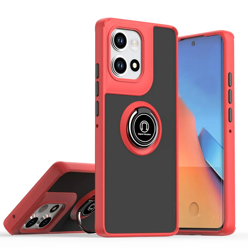 Armor Matte Shockproof Case with Magnetic Ring Holder and Stand