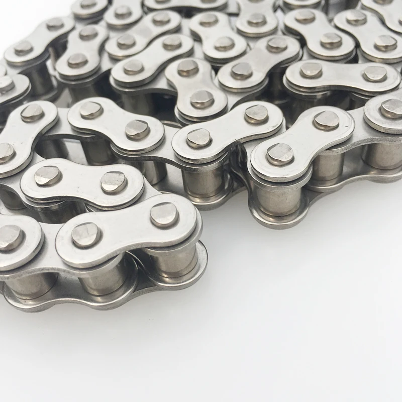 Short Pitch Roller Chain Industrial Transmission Chain 304 Stainless Steel 1/4"25H04C 05B RS35 06C 06B3/8" RS40 08A 08B1/2"