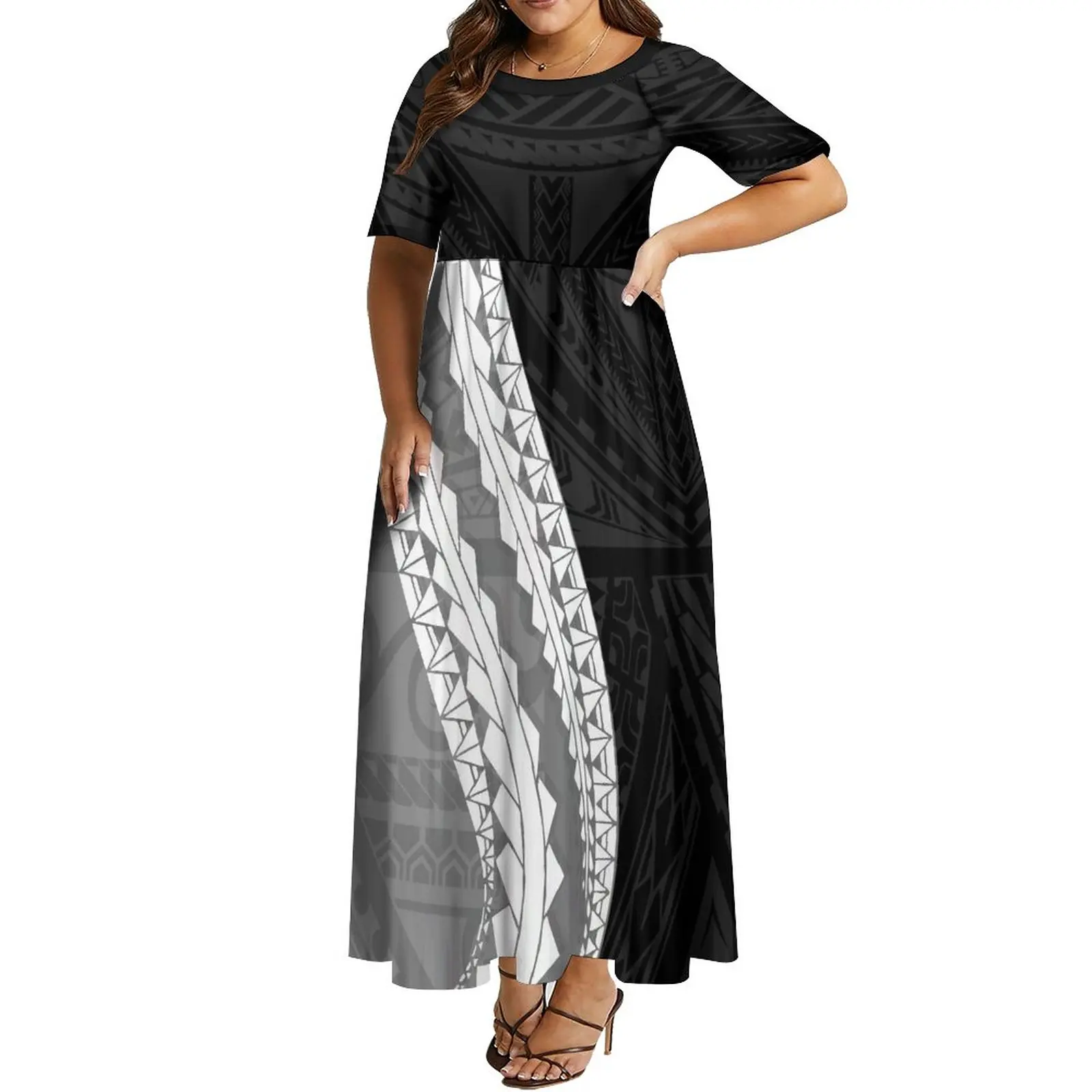 

Polynesian Women's Dress Custom Art Pattern Dress Elegant Temperament Summer Party Dress 2023 New Design