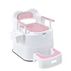 Portable Toilet with Higher BackrestSoft PU Cushion for Pregnant Women and ElderlyComfortable Indoor Seat Portable Commode Chair 6