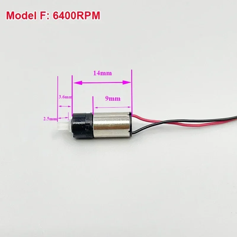 6mm DC 3V 3.7V Tiny Mini Coreless Planetary Gear Motor Slow Speed DIY Robot Car - Foto 10