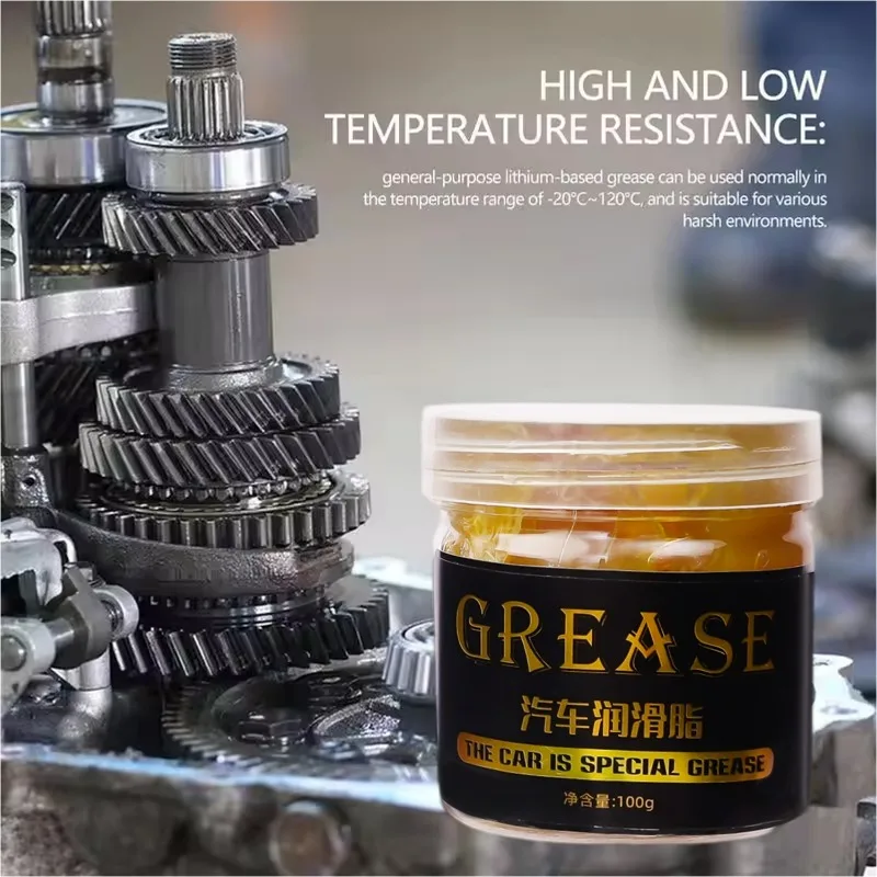 Car Wheel Bearing Grease High Low Temperature Wear-Resistant Lubricant Mechanical Gears Auto Hub Bearings Lubricating Oil 100g