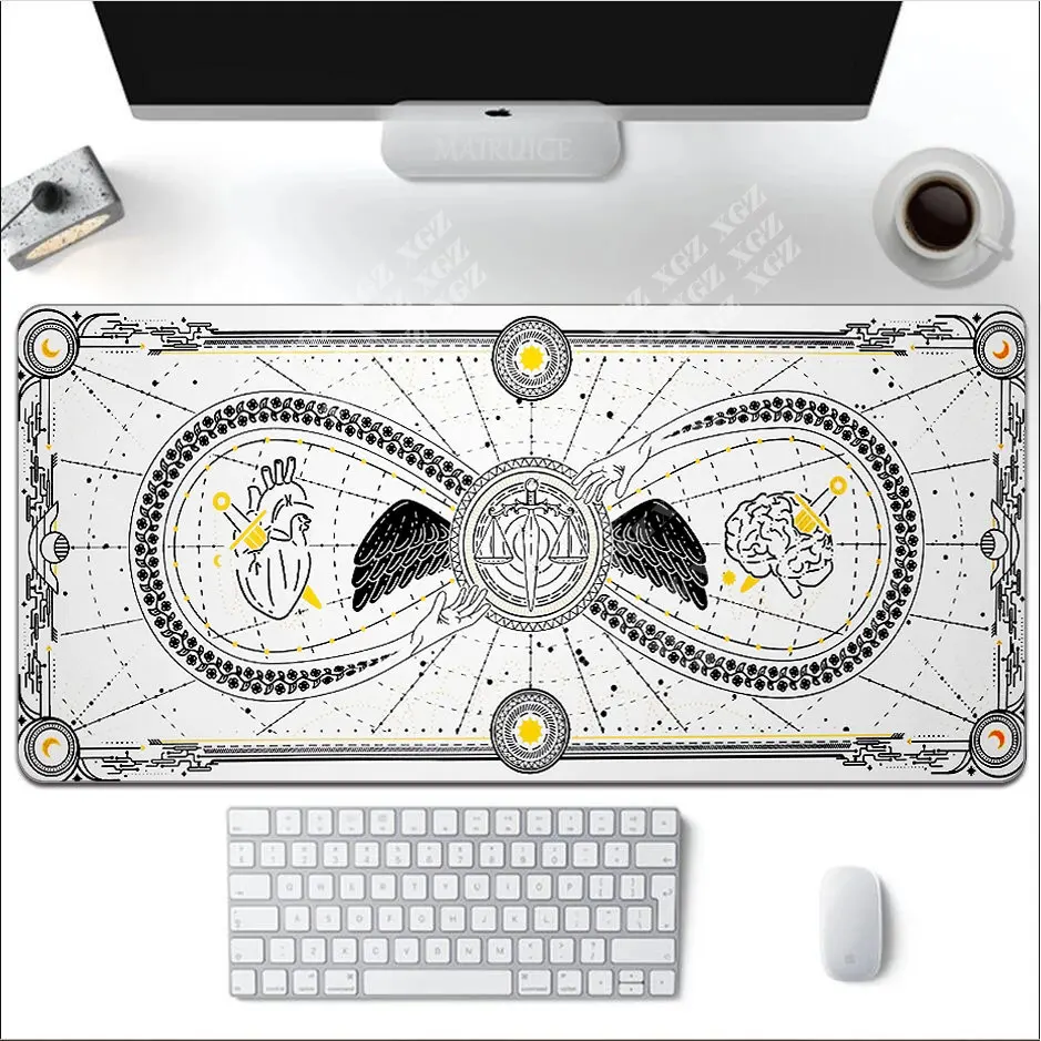 

Personalized Mouse Pad Gamer White Gaming Accessories Office Yellow Desk Mat Keyboard Pad for Computer Mouse RUG Blanket Pc XXL