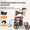 Aux 15kg walking aid Widening double spring shock absorbers, foldable/detachable pedals, assisting with walking 2