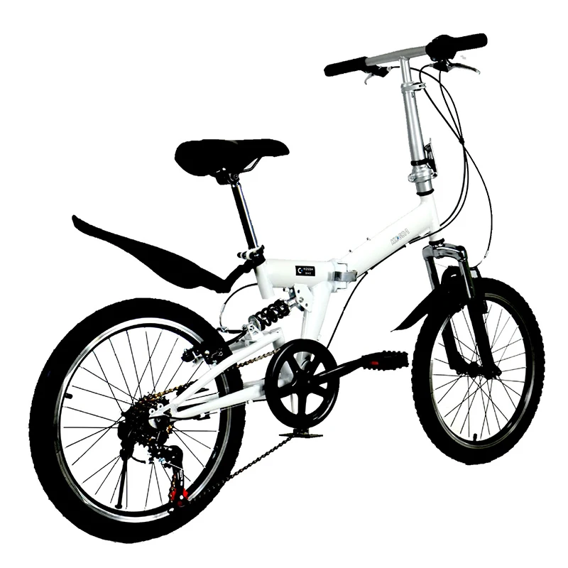  Bicicleta plegable Weiyue de 20 pulgadas de velocidad variable plegable  bicicleta amortiguador bicicleta bicicleta adulto hombre y mujer coche  estudiante : Deportes y Actividades al Aire Libre