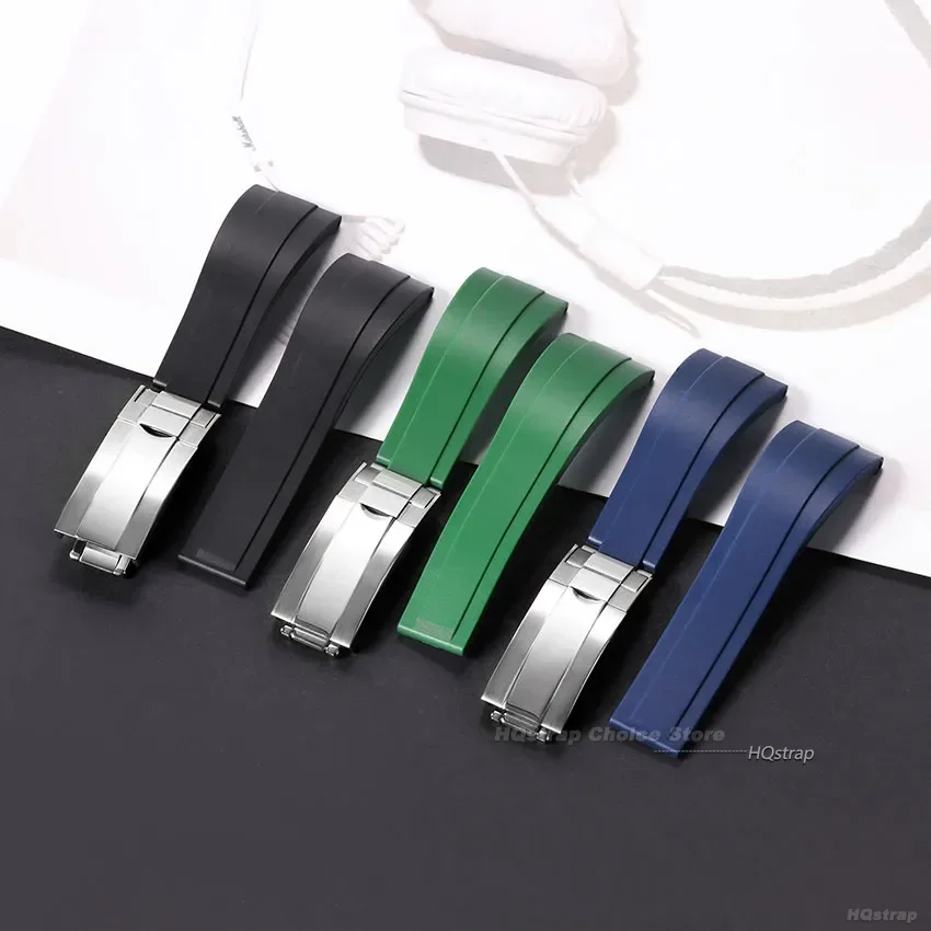 รูปสินค้า สายนาฬิกาซิลิโคนกันน้ำ สำหรับ Rolex & Submariner