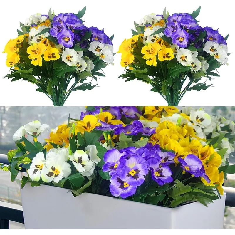 

Искусственные цветы Pansy, Маргаритка, искусственная Маргаритка 6 цветов для дома, свадьбы, кухни, сада, стола, Декор для дома и улицы (смешанные цвета)