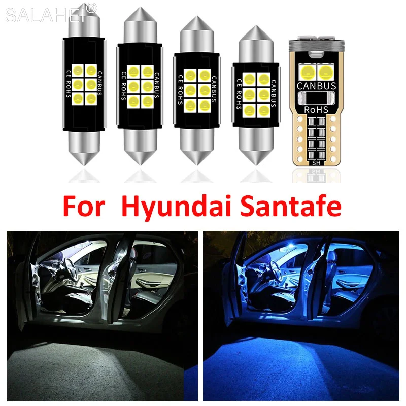 

14Pcs Car Light Bulbs Upgrade Kit For 2007-2012 Hyundai Santafe Santa Fe CM ix45 Map Dome Trunk Lamp Auto Interior Accessories