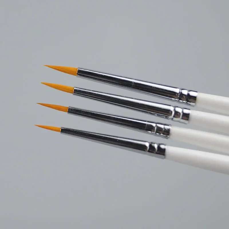 8pieces /lot 00#~6# Outline Pen Pointed Painting Brush Combo for Model Building Military Model DIY X377