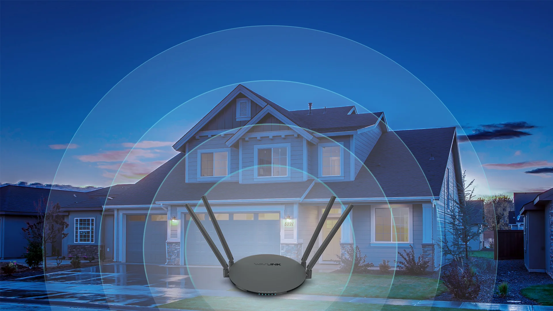 Wavlink-Roteador Wi-Fi de Banda Dupla, Roteador Gigabit