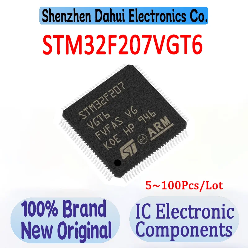 

5~100Pcs/Lot STM32F207VGT6 STM32F207VG STM32F207 STM32F STM32 STM IC MCU Chip LQFP-100 In Stock 100% Brand New Originl