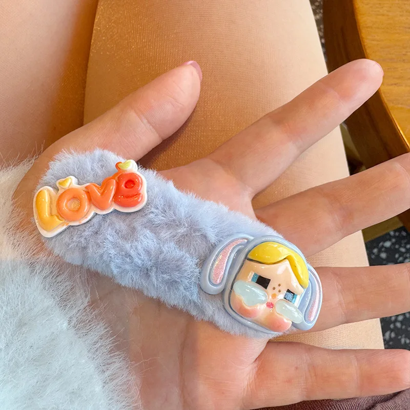 Cry baby Cartoon Cute Hairpin Doll Accessories Hair Clip Spicy Girl Bangs Edge Clip No Trace Shattered Hair