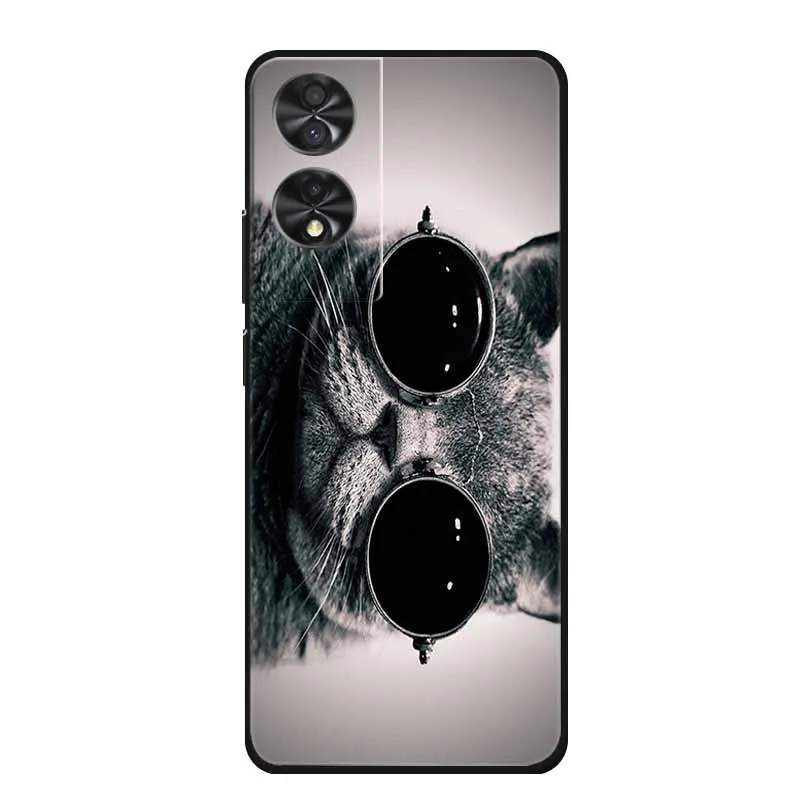 Animal Cartoon TPU Soft Silicone Phone Case Cover with Wolf Design