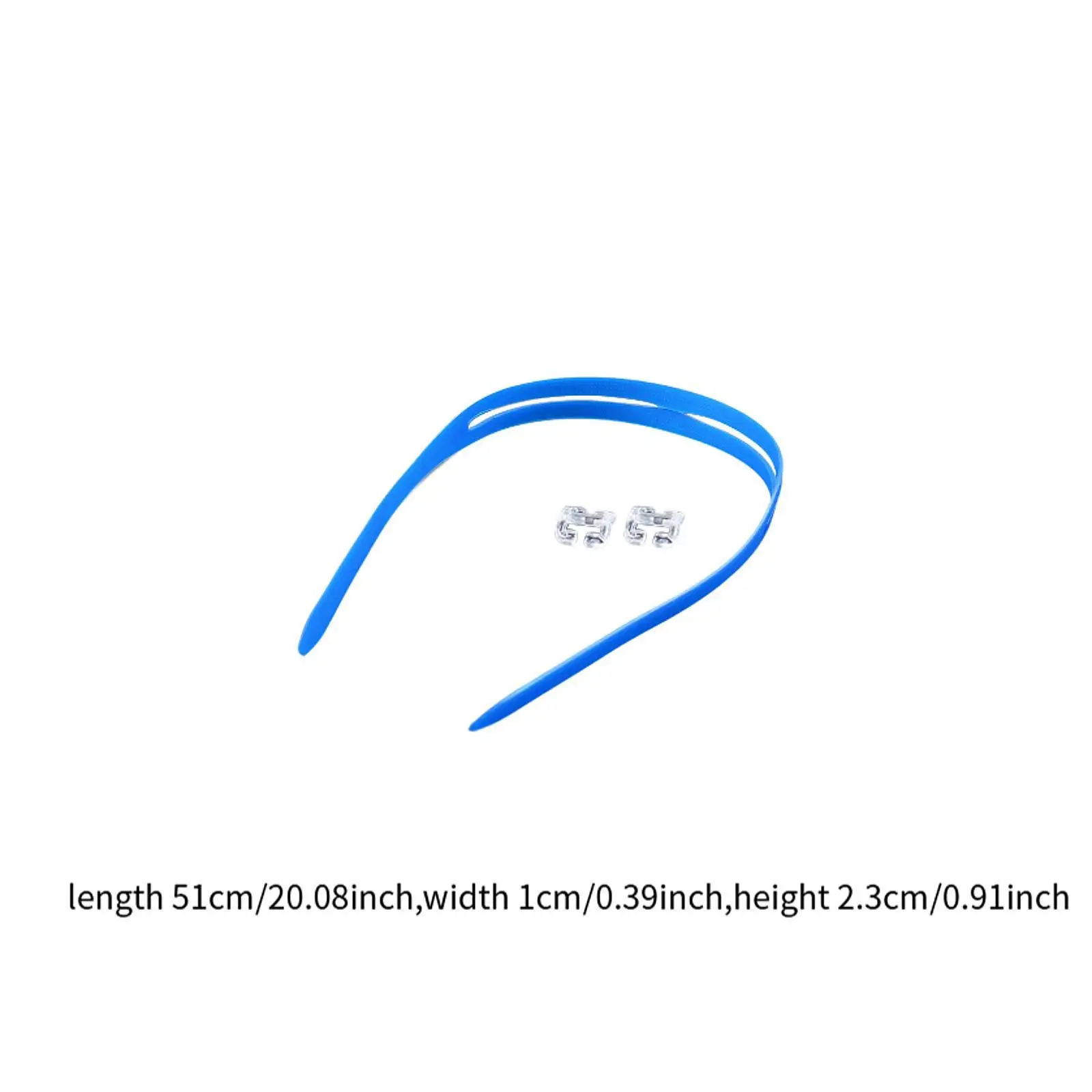 Durable Silicone Strap for Swimming Goggles with Extra Clips