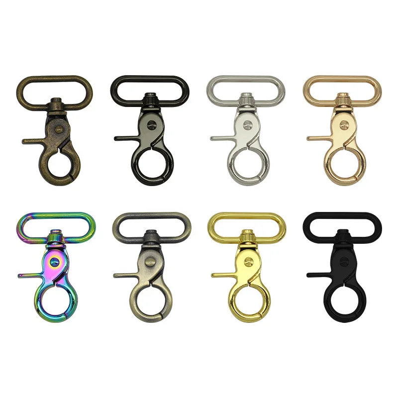 10Pcs Metal Bags Buckle Swivel Lobster Clasp Trigger Clip Snap Hook Handbag Hanger Key Chain DIY Sewing Accessories