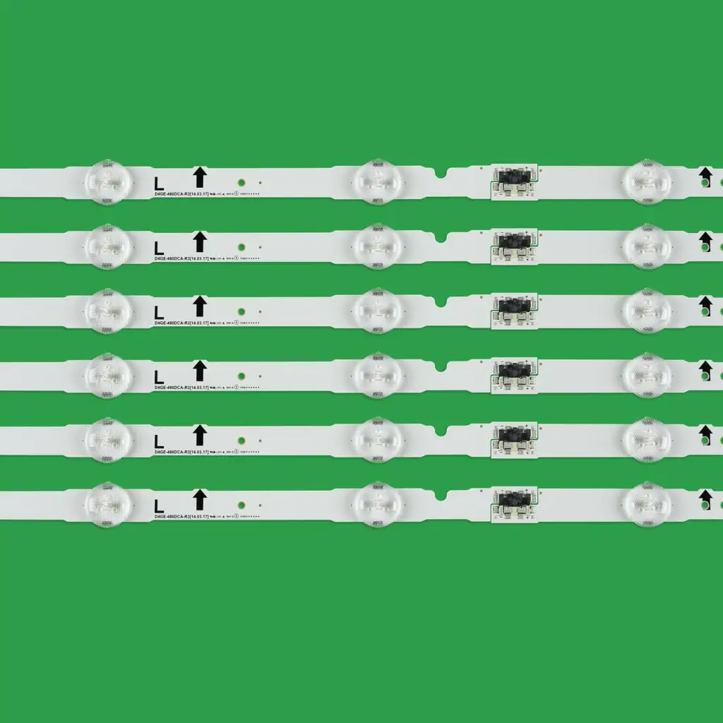 Tira Conduzida Luz de Fundo para Samsung 48 Polegadas tv Ue48h6470 Hg48ec670cw Hg48ad680 Hg48ac695 Hg48ed690 Lh48dbdplga 12 Pcs6 3led Mais 6led - Imagem 6