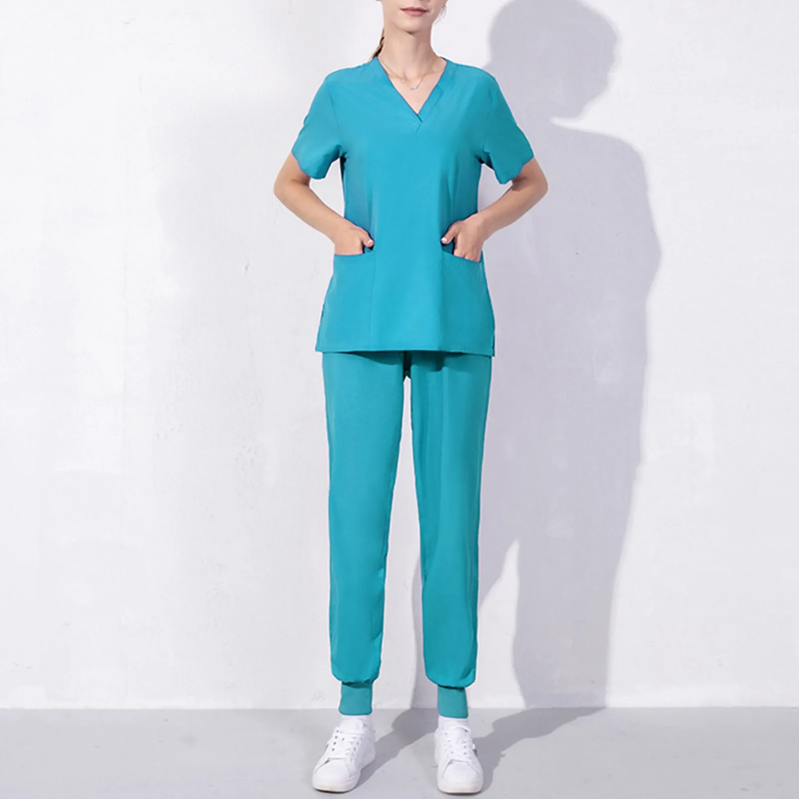 Wholesale Women Wear Scrub Suits Hospital Doctor Working Uniform Medical Surgical Multicolor Unisex Uniform nurse accessories