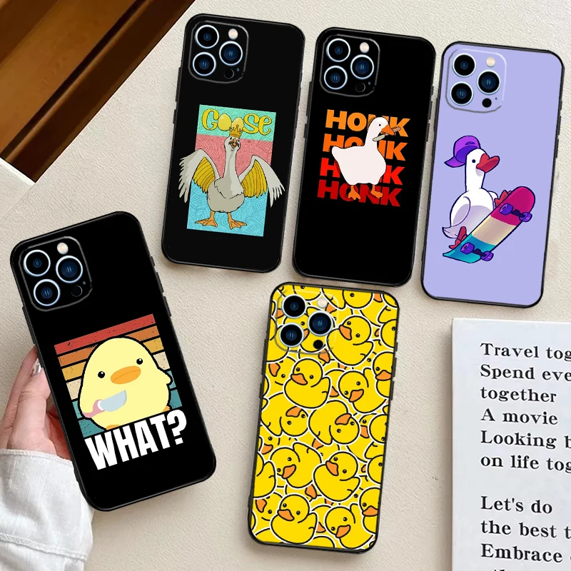 Cartoon Cute Goose Duck Phone Case Cover