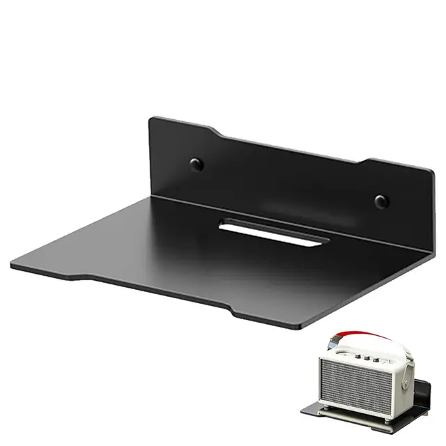 Étagère Murale Multifonction – Pour Appareil Photo, Décodeur TV, Routeur, Vidéoprojecteur, Enceinte – Installation Facile, Sortie Câble Intégrée – Design Arrondi