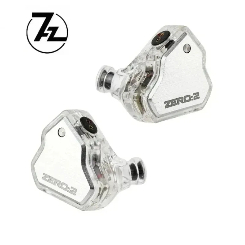 7Hz x Crinacle Zero 2 Headphone HIFI zero2 IEM 10mm Dynamic Driver Wired Earbuds Gaming Earphones with OFC Cable for Musician