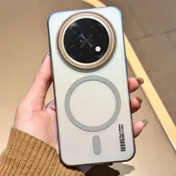 Magnetic Frosted Translucent Ultra - Thin Shockproof Phone Cover for Huawei Nova 15 Max (GRAY)