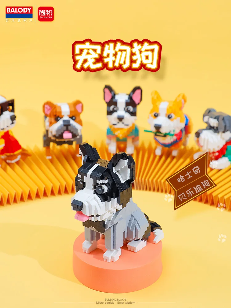 Adults Animals Micro Building Blocks Toy for Kids 5 to 7 Year Old Children Dog Bricks Construction Set Mini Toy Games Child Gift