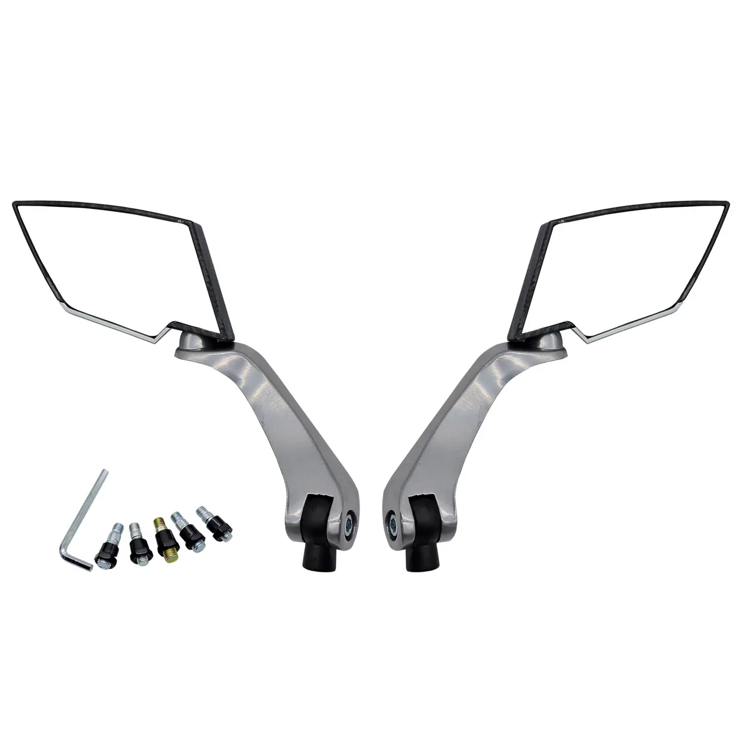 Coppia 8Mm 10Mm Moto Scooter E-Bike Specchietti Retrovisori Laterali Universial Per Chopper Cruiser Bobber Yamaha Honda Kawasaki Suzuki