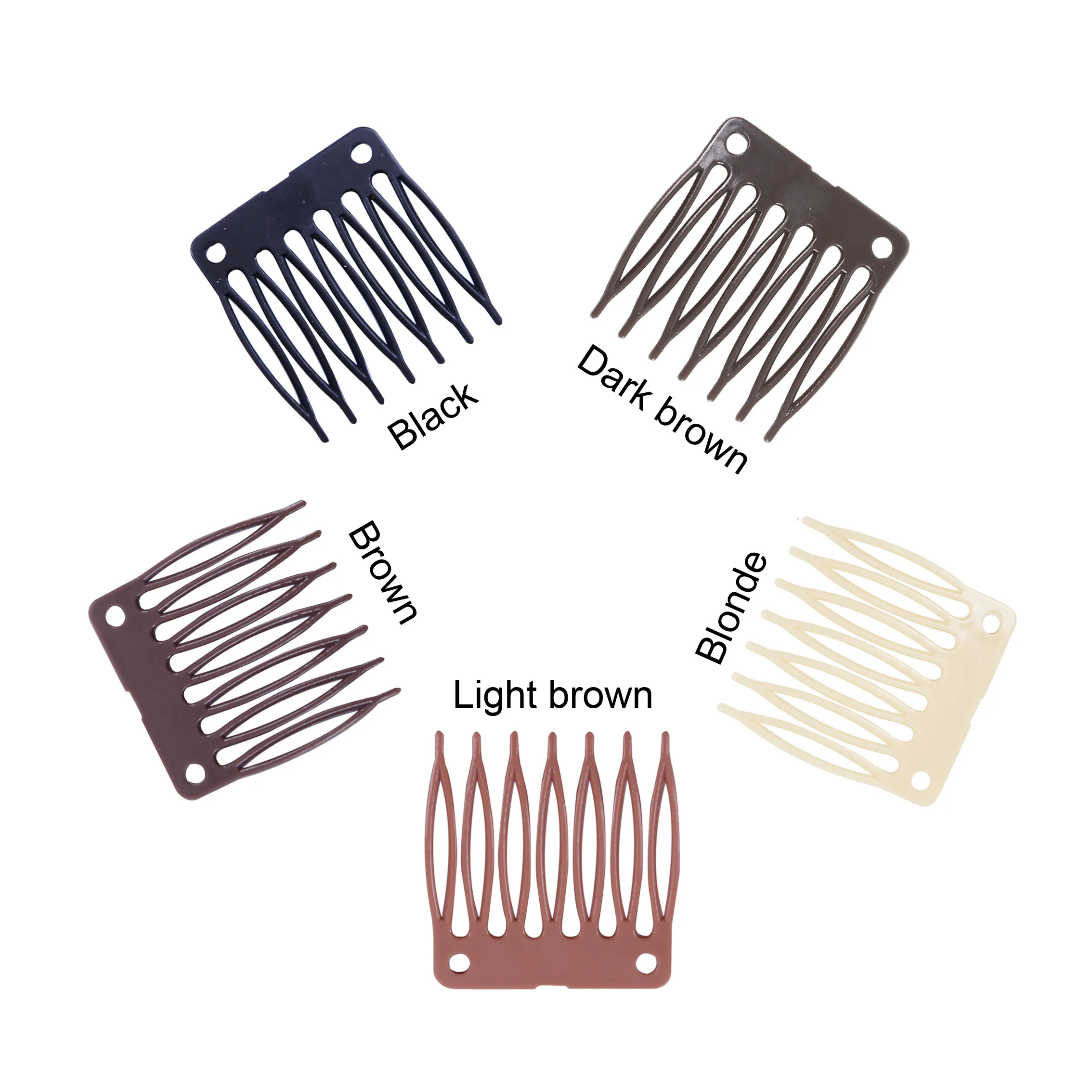 50 Pcs/lot Plastic Wig Clips And Combs For Making Wigs Full Lace /lace