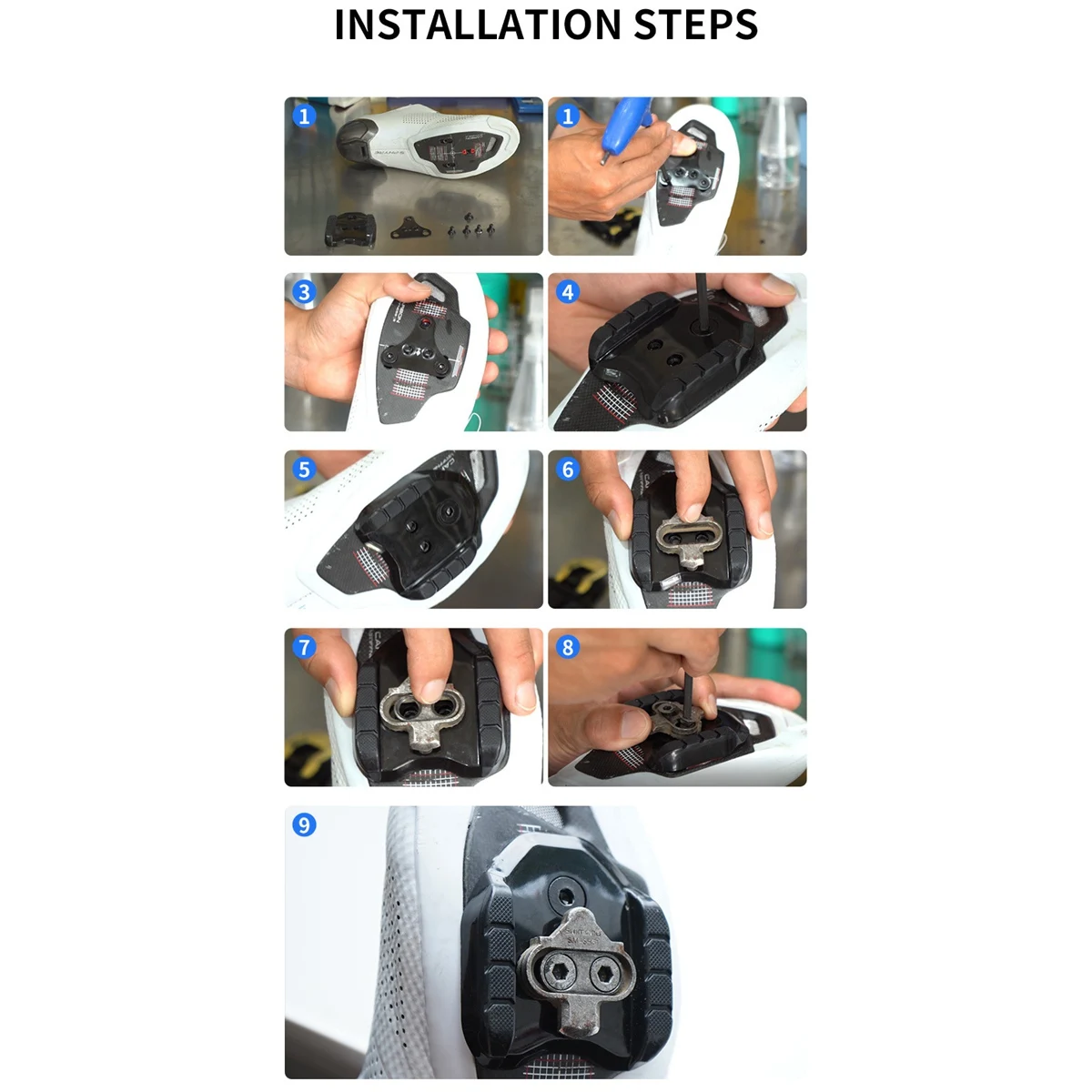 Bicycle Lock Pedal Adapter Road Convert MTB Pedal SPD Shoe Cleat Cover Dual-Use Adapter Cleats Bicycle Accessories