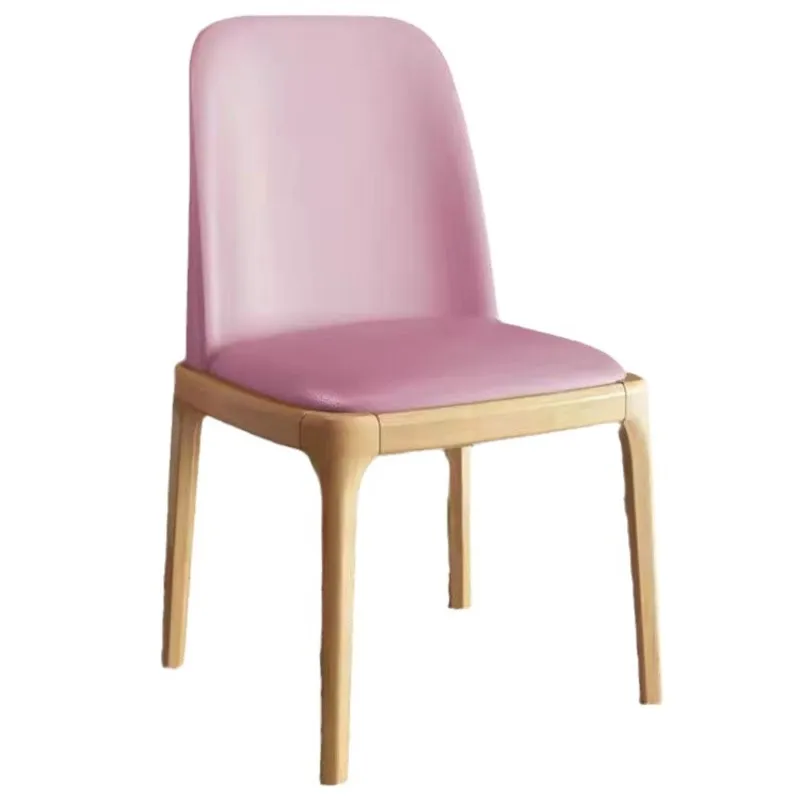 Solid Wood Nordic Dining Chair Home Light Luxury High-end Comfortable Chair Back Stool Simple Hotel Restaurant Octagonal dining chair