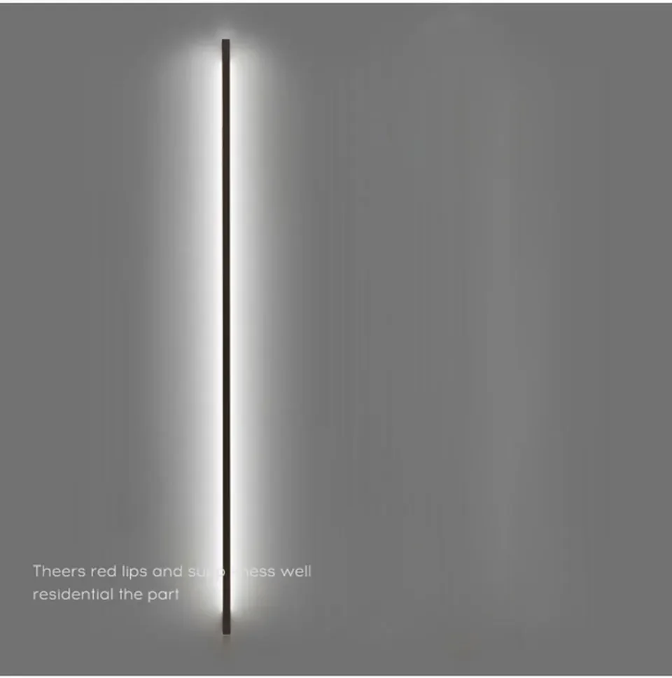 Description Picture 6 of itemModern Minimalist Long Wall Lamp LED Wall Mounted Light Indoor Living Room Bedroom Background Lamp Home Decora Fixtures 110/220V