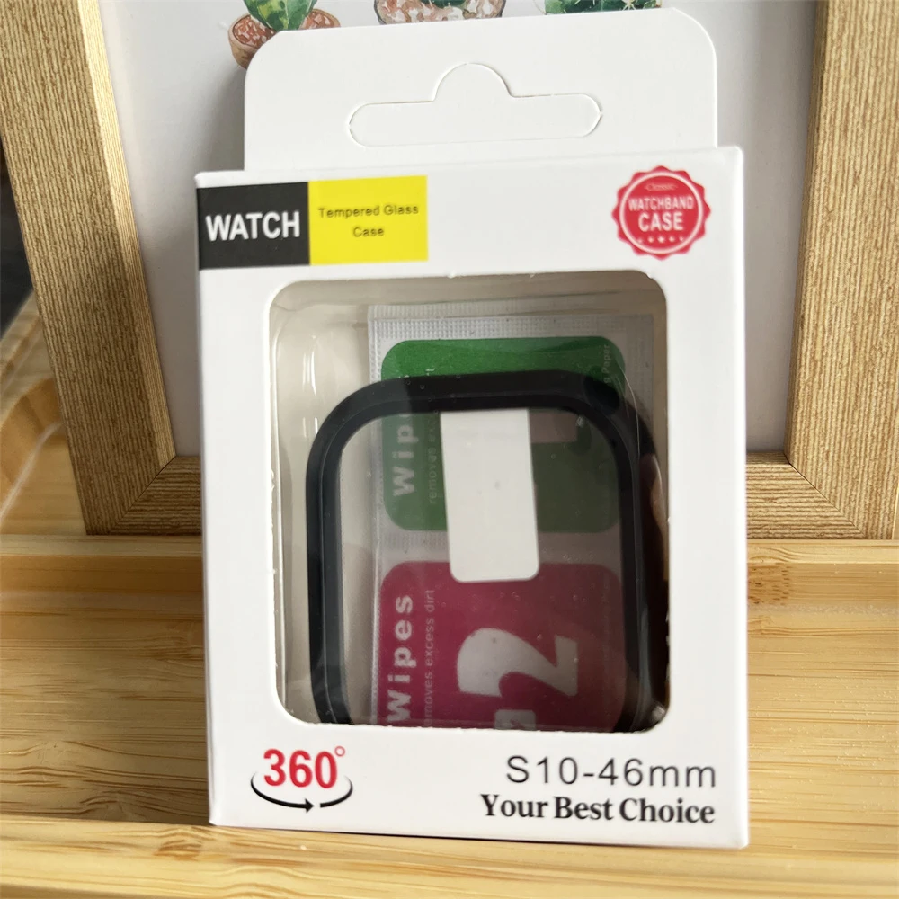 Premium Tempered Glass Protective Case for Smartwatch - 2 Pack Screen Protector Covers
