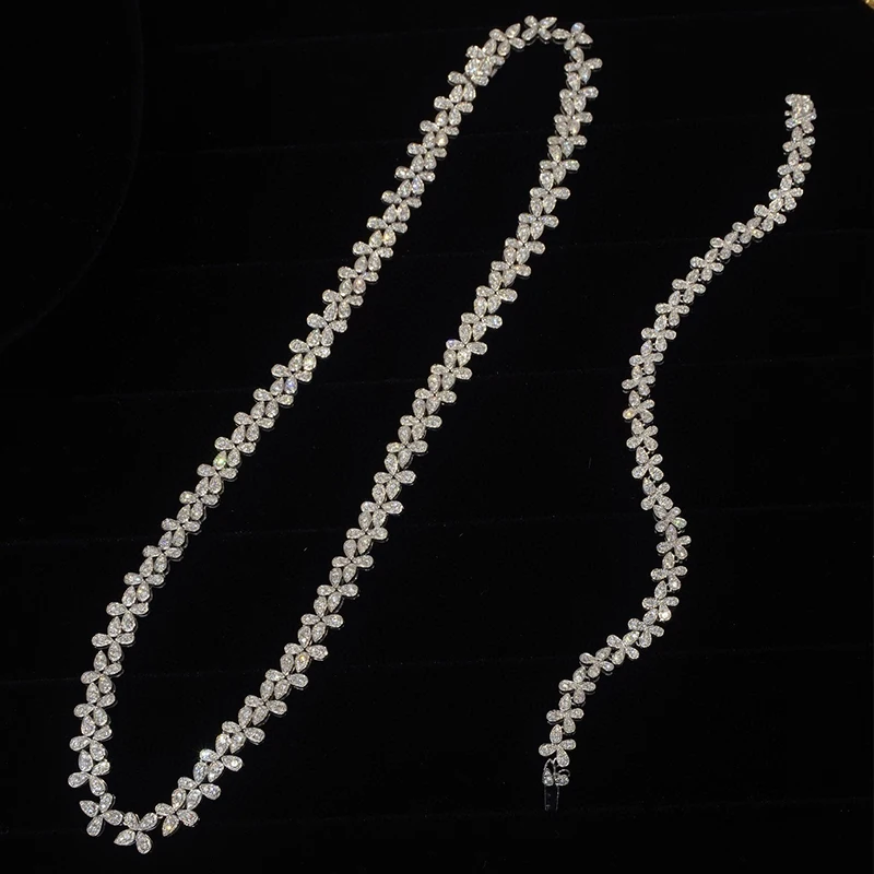 Aazuo 18K White Gold Real Diamonds Senior Banquet Jewelry Set Weave Necklace Bracelet Gift For Women Engagement Wedding Party 10 Sed4ddf069f8e4a57a9c5b24bfce63187P Aazuo 18K White Gold Real Diamonds Senior Banquet Jewelry Set Weave Necklace Bracelet Gift For Women Engagement Wedding Party