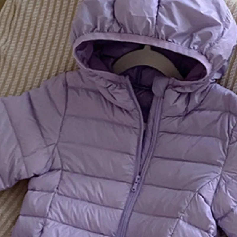 Baby Girl Boy Duck Down Jacket Hooded Teen Child Cotton-Padded Lightweight Coat Warm Outfit Winter Autumn Baby Clothes 2-10Y kids jackets,baby jumpsuit,winter coat