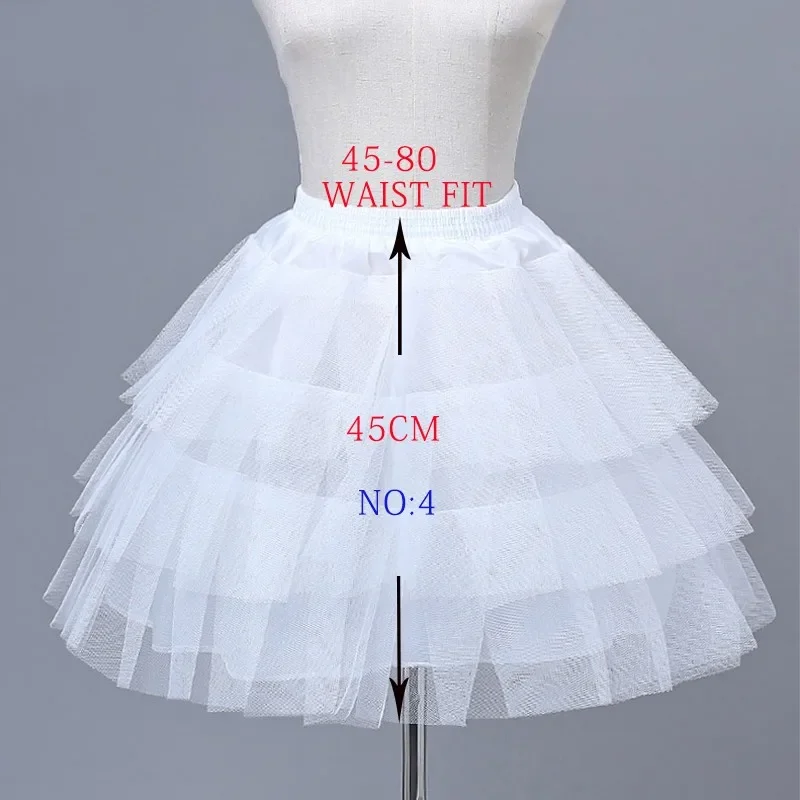 Flower Girls Petticoat Underskirt Cosplay Party Short Dress Jupon Enfant Fille Lolita Ballet Tutu Skirt Enaguas Sottogonna