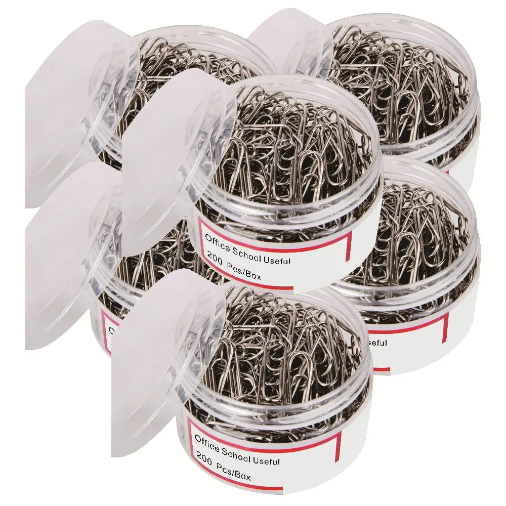 Filing Paper Clip Data Storage Metal Material Stationery School Office Supplies Bookmark Clip Data Fixing Pin