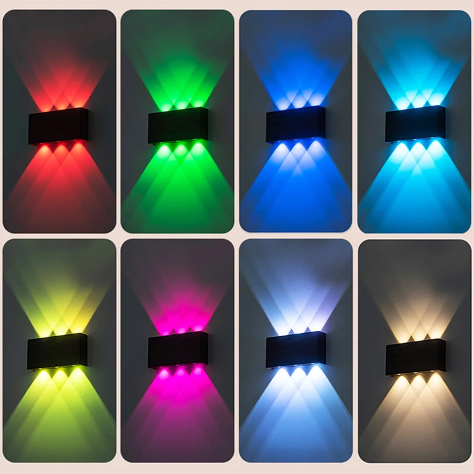 Charging Wall Lamp with Remote Control Colorful Wall lights Home Battery 5200mah Portable Night Light For Bedside StairSide