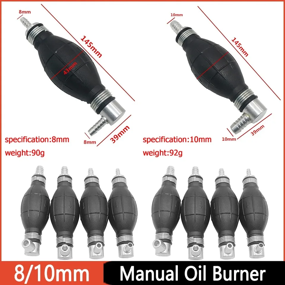 Pompa Manuale Lampadina Primer Carburante 6 8 10 12 Mm Diesel Benzina - Foto 6