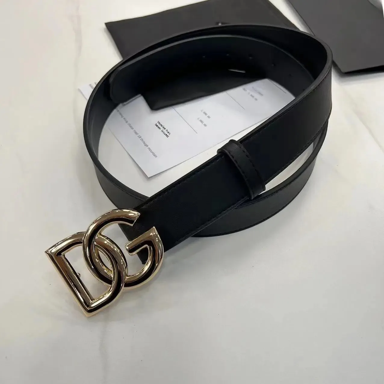 3.8cm bright gold buckle