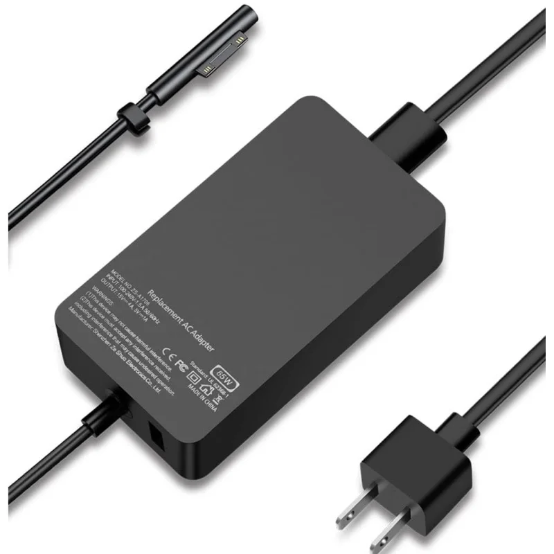 Caricabatterie Surface Pro, caricatore super veloce per Surface da 87 W